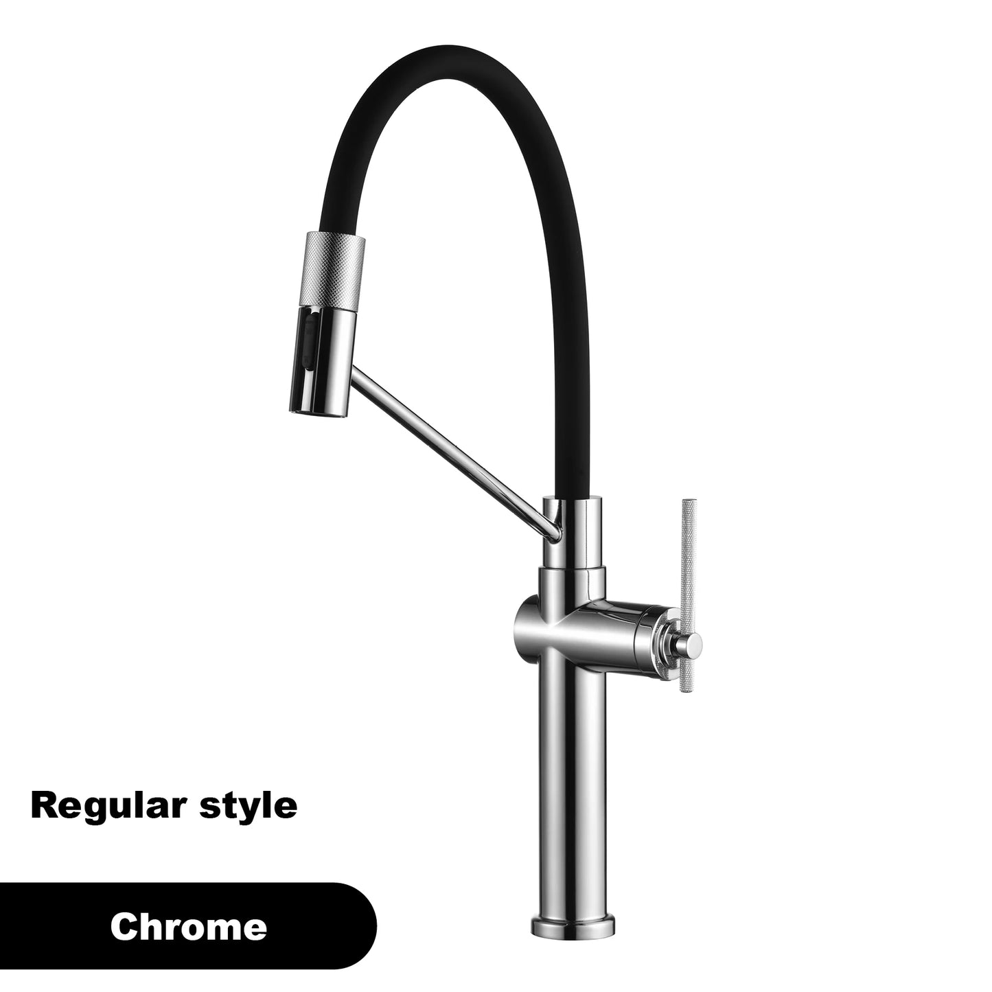 Modern chrome brass pull-out hot and cold water single hole kitchen faucet luxury 2 function drinking water mode sink faucet