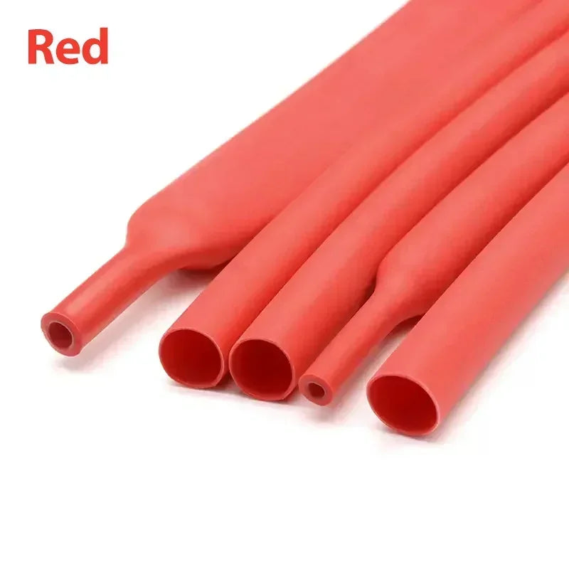 10/50/100 Meter Heat Shrink Tube Black Dia 2.4-25.4mm 3:1 Polyolefin Thermal Cable Sleeve Insulated Red.