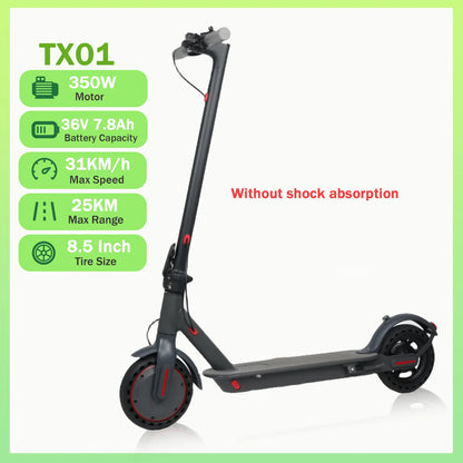 AOVOPRO LP10 500W Electric Scooter 42V 10.5Ah 35KM/H 35KM Long Range 10 Inch with Shock Absorption Smart Foldable EScooter
