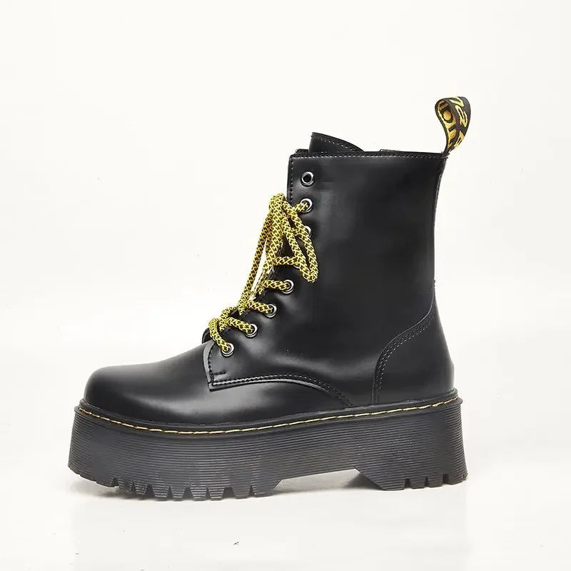 Autumn Winter Fashion Round Toe Lace-up Shoes Womens Boots Zip Ankle Boots For Women High Heels Basics Casual