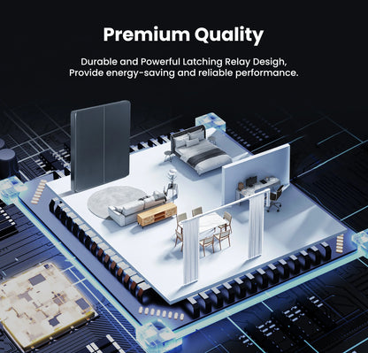 GIRIER Smart Lichtschalter WiFi Druckknopf Wandschalter Neutralleiter erforderlich 1/2/3/4 Gang Funktioniert mit Tuya Alexa Google Home.