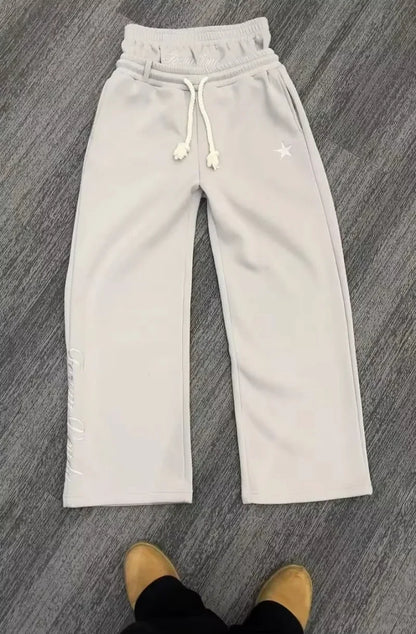 Y2K Amerikanischen Neue Harajuku Vintage Lose Doppel Taille Jogginghose Männer Street Hip Hop Beliebte Buchstaben Gestickte Casual Hosen