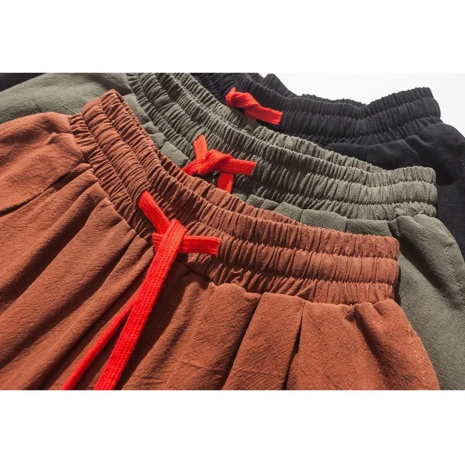 New Trendy Men Harem Pants Loose Oversized Style Cotton and Linen High Quality Jogger Sweatpants Casual Male Trousers.