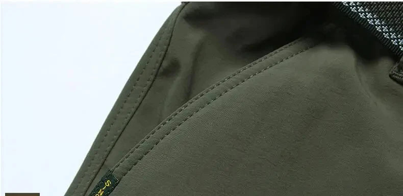 Winter Thick Pants Men Double Layer Fleece Cashmere Overalls High Quality Male Camouflage Trousers Warm Casual Cargo Pants.