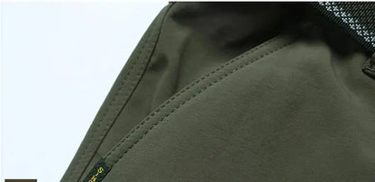 Winter Thick Pants Men Double Layer Fleece Cashmere Overalls High Quality Male Camouflage Trousers Warm Casual Cargo Pants.