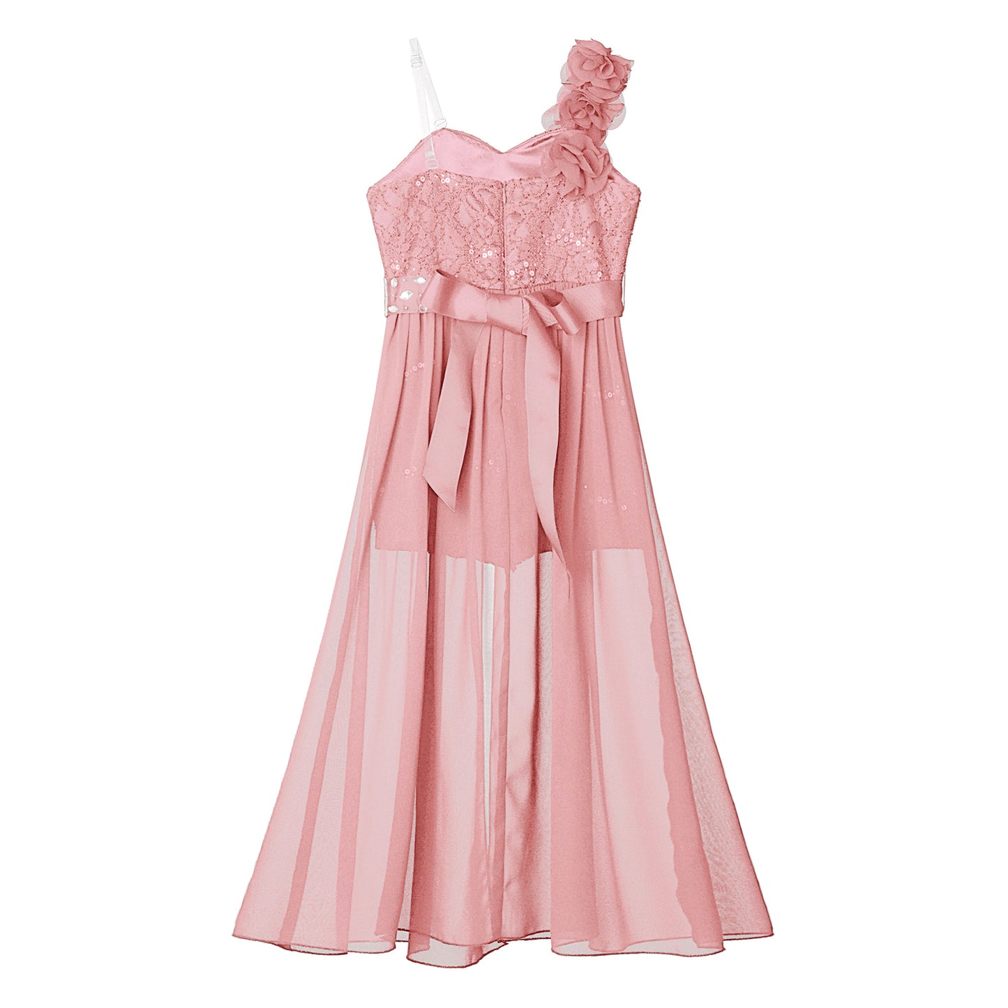 Elegantes Partykleid für Mädchen, Hochzeit, Geburtstag, Abschlussball, Bühne, Festzug, glänzende Pailletten, Perlenapplikation, Spitze, Chiffon, Overall-Kleider