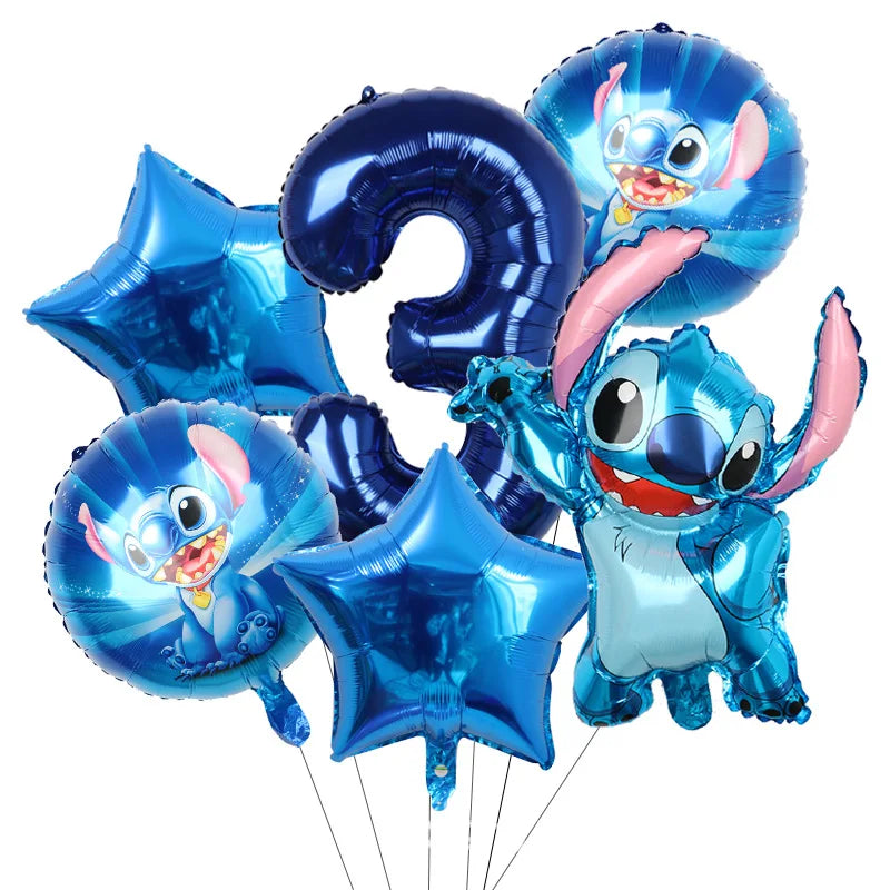 Disney Stitch Geburtstagsparty-Luftballons, Lilo & Stitch-Ballon-Sets, Babyparty für Kinder, Geburtstagsparty-Dekorationen, Zubehör, Geschenke.