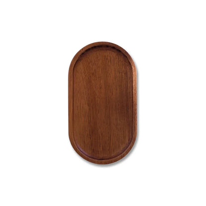 Solid Wooden Tray Rectangular Plate Fruit Snacks Food Storage Trays Hotel Home Oval Serving Tray Decorate Supplies.