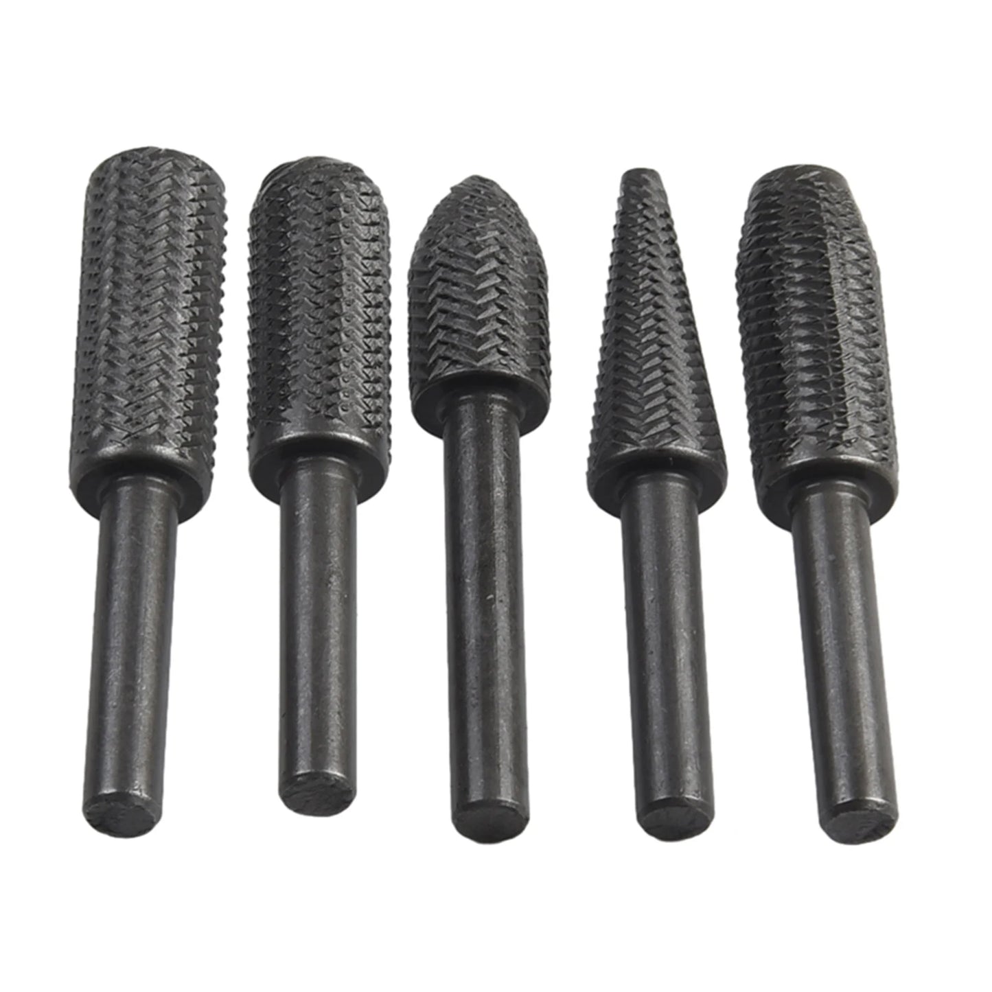 5Pcs Hartmetall Grat Rotary Raspel Datei ACH Zylindrische Form Double Cut Fräser Für Die Grinder Bohrer Bits
