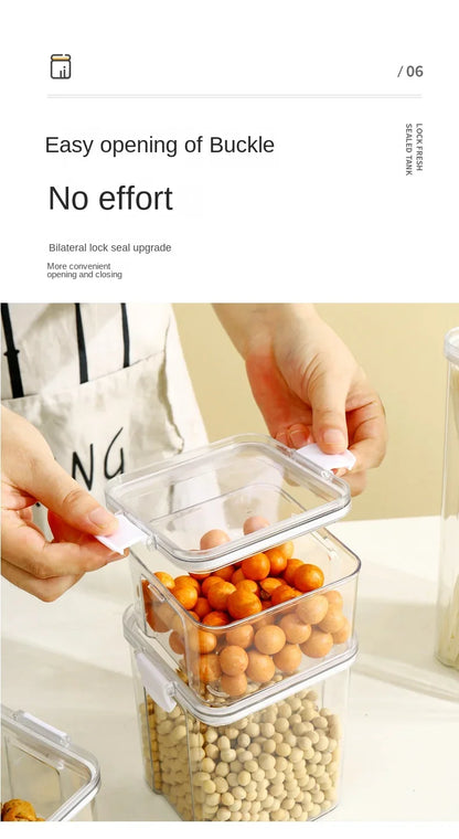 2/4Pcs Sealed Jars Set Grain Coffee Beans Sealed Container Plastic Kitchen Fresh-keeping Box Moisture-proof Storage Boxes Set.