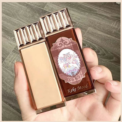 Chocolate Cloud Matte Lipstick Velvet Lip Gloss Brown Red Liquid Lip Glaze Makeup Smooth Long-Lasting Lip Tint Cosmetics.