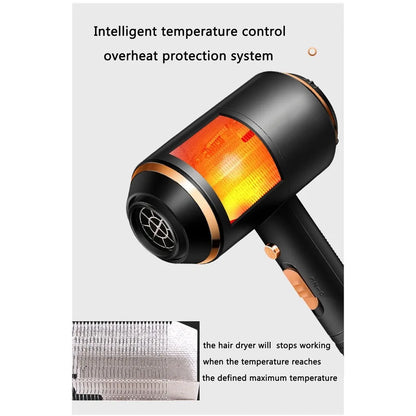 Kemei Powerful Electric Hair Dryer with Overheat Protection System New Hair Drying Machine No Hair Injury Water Ions Hair Blower