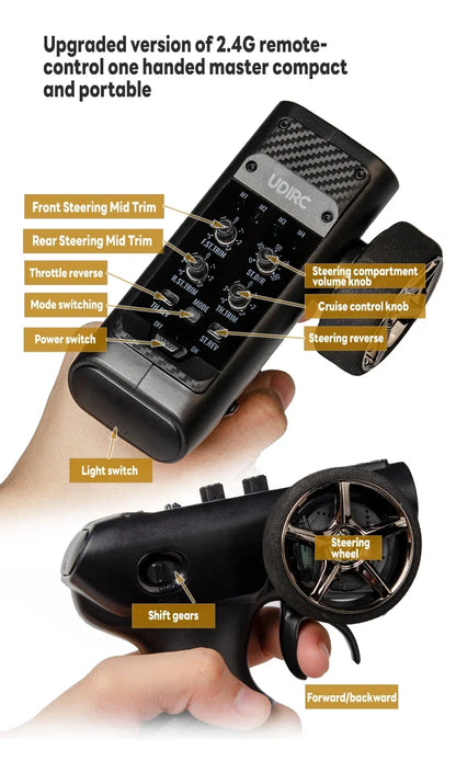 1/24 RC Crawler UDIRC UCX2405 Brushless/Brushed Motor 4WD Off-road Mini Rock Crawler Climbing Vehicle RTR RC Car Toys.