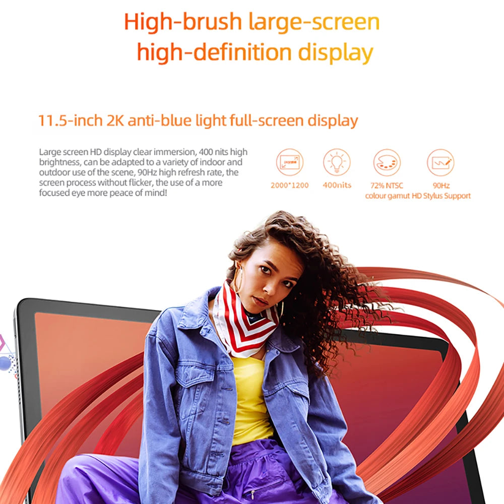 Lenovo Zhaoyang K11 TB352FC Y700 Tablet Global Version 6G+128G WIFI Version Tablet 8600mAh 11.5'' 90Hz 400nits Tablet.