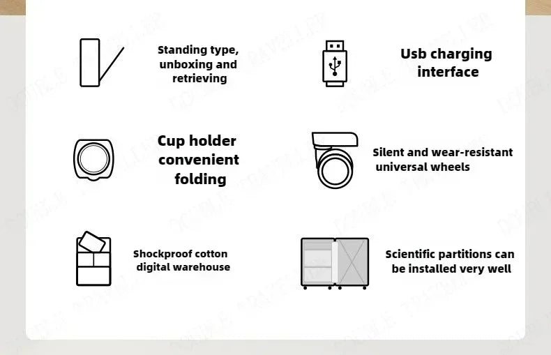 Vorne öffnender Rollgepäckkoffer mit großer Kapazität, Aluminiumrahmen, ABS + PC-Trolley, Koffer, USB-Lade-Boarding-Koffer.