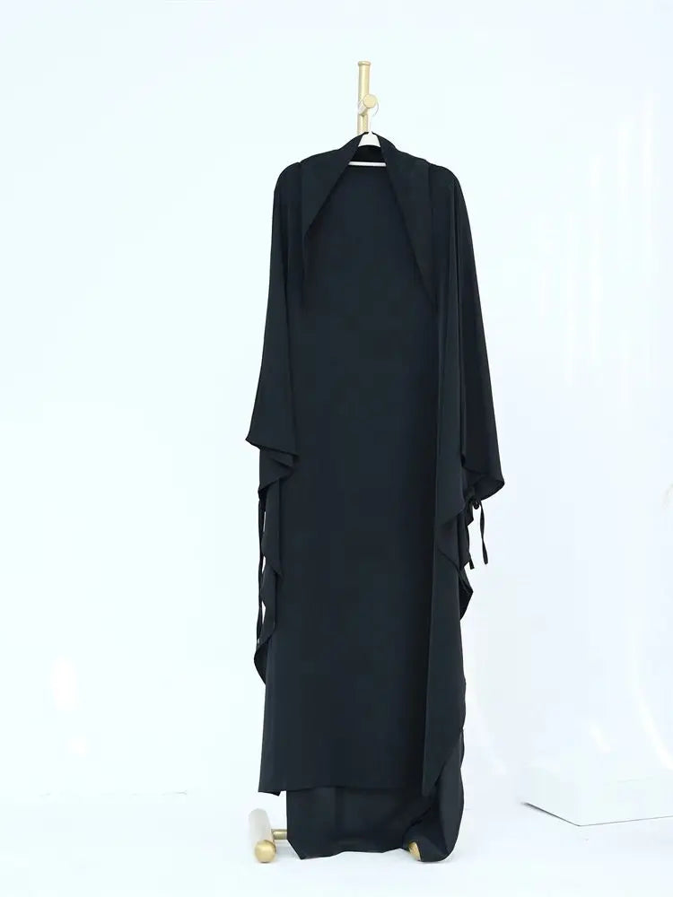 Ramadan Eid Khimar Abaya Dubai Turkey Islam Muslim Maxi Hijab Dress Nida Prayer Clothes For Women Kebaya Robe Femme Musulmane