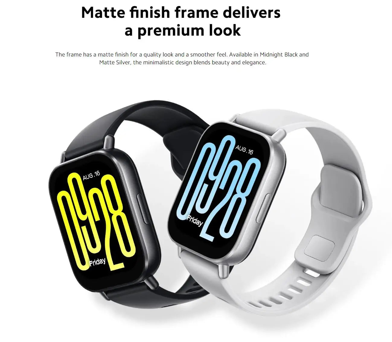 Xiaomi Redmi Watch 5 Active Smart Watch, Bluetooth Call, 2" LCD Display, All Day Heart Rate Blood Oxygen Monitoring Smartwatch.