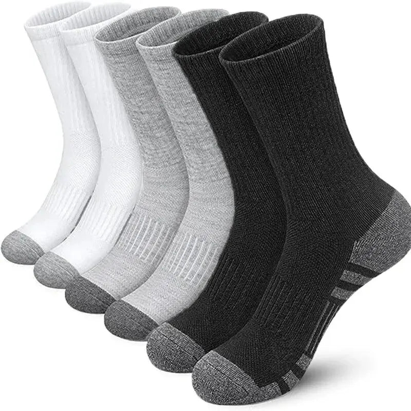 6/12 Pairs Men's Outdoor Gym Socks High Quality Comfortable Soft Ground-Gripping Football Large Size New Style