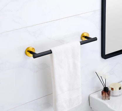 Badezimmer-Hardware-Set aus gebürstetem Gold, Handtuchhalter aus Edelstahl 304, Handtuchring, Toilettenpapierhalter, Kleiderhaken, Badezimmer-Zubehör