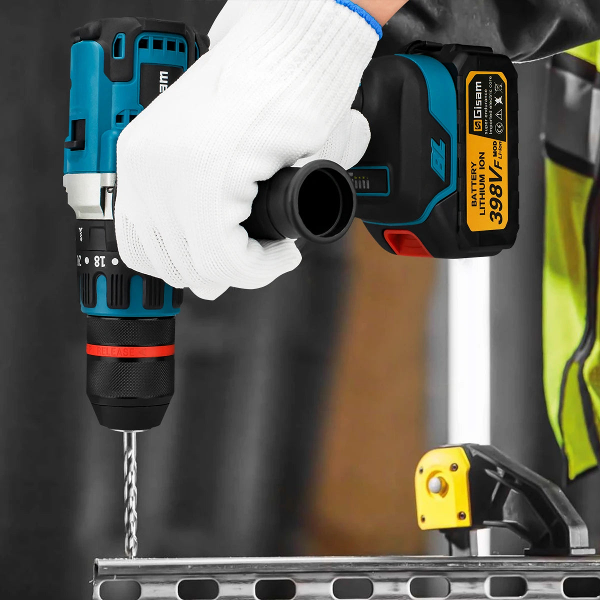 13 mm 480 N.M bürstenloser elektrischer Schlagbohrschrauber Akku-Bohrschrauber Elektroschrauber DIY-Treiber Elektrowerkzeug für Makita 18 V Akku-Pin