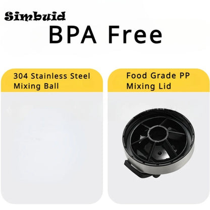 Stainless Steel Protein Powder Shaker Bottle with Steel Ball and Scale Leak Proof Gym Fitness Sport Whey Shakes Cup.