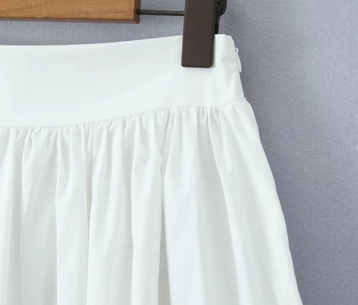 YENKYE 2025 Women Yellow White Cotton Big Swing Long Skirt Vintage High Waist Side Zipper A-line Summer Skirts Holiday.