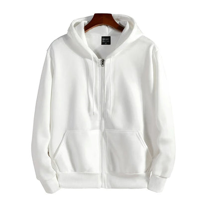 Reiß verschluss Hoodies Herbst Winter Herren neue Langarm Kapuze Sweatshirt Mode lässig männliche Outfit Sportswear Loose Fit Kleidung