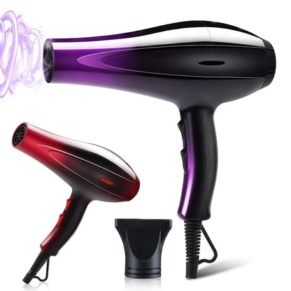 High-Power Ionic Hair Dryer Fast Heating and Hot/Cold 9 Gears Adjustment Home Professional Hairdryer Blow Dryer with Accessories