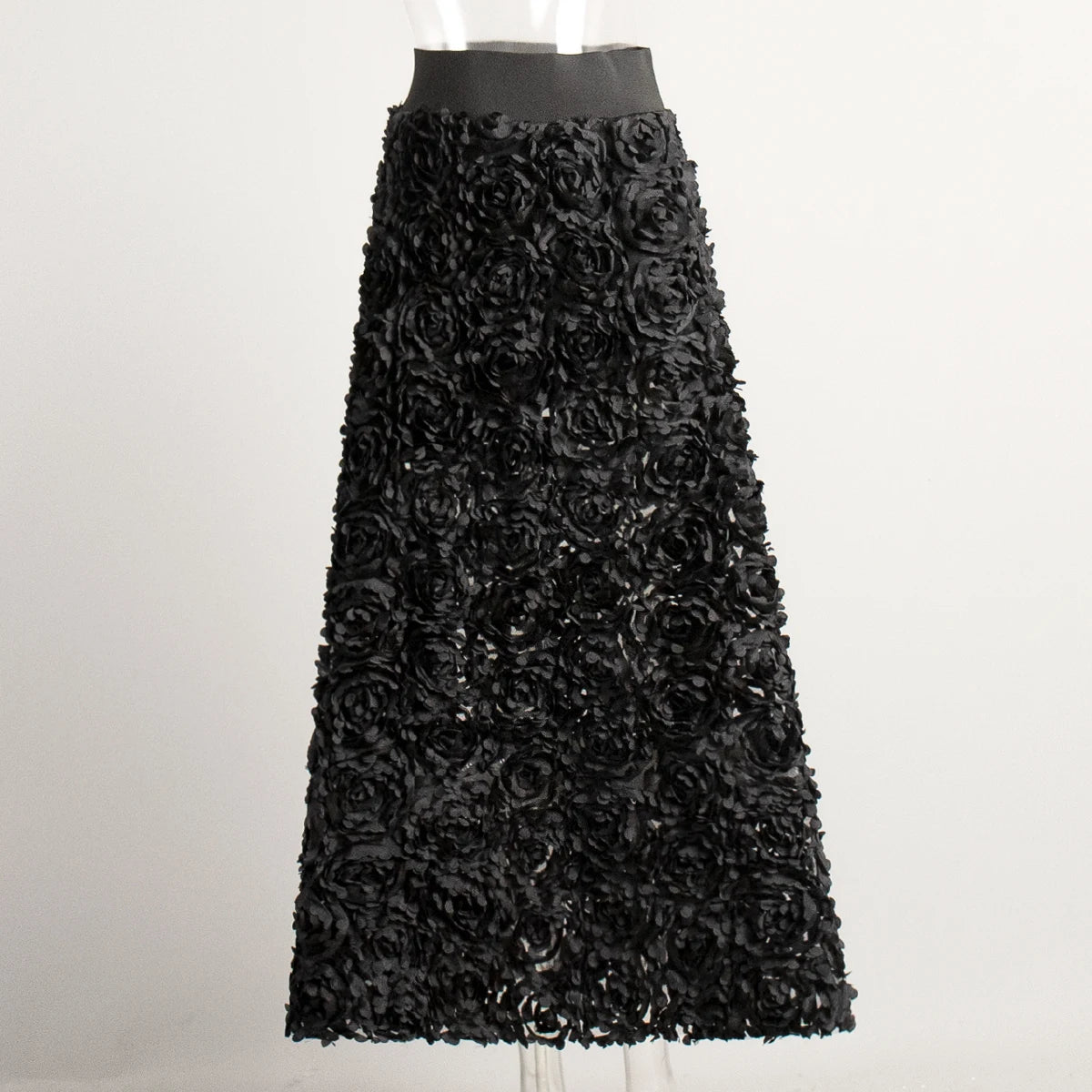 Bornladies Winter Red Fashion Long Petal Skirt Women's Design Inspired Evening Gown Elegant Lady Unique High Waisted Skirt