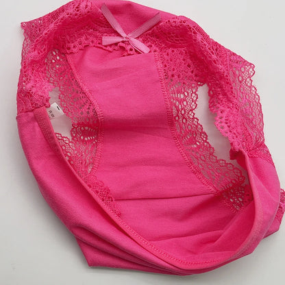 Cotton Briefs Lady 5 PCS/SET Lace Panty Underpants Seamless Panties For Women Lingerie.