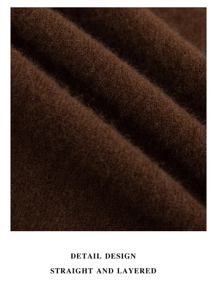 Men 100% Merino Wool Sweater Turtleneck Knitted Pullover Cashmere Warm Solid Color Clothes Business Bottoming Tops Autumn Winter