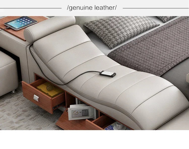 Master Under Storage Doppelbett Ästhetisches Master Nordic Multifunktionales Schlafzimmer Bettgestell Modernes Design Cama Casal Möbel