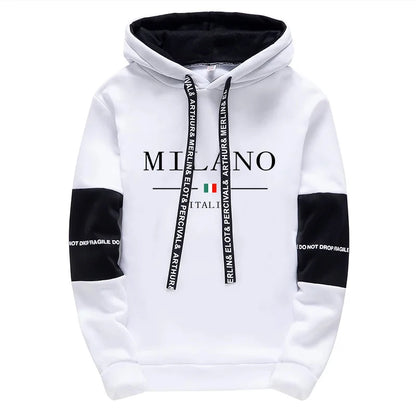 Neueste Mode Herren Sportswear Mit Kapuze Sweatshirts Jogger Hosen Männlich Täglich Casual Sport Jogging Anzug Italia Milan Gedruckt Hoodies.