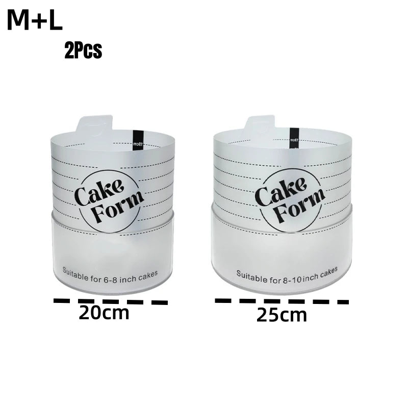 Adjustable Round Cake Ring Mold Retractable Fondant Tools Mousse Cake Ring Acrylic Circle Baking Ring Cake Tools.