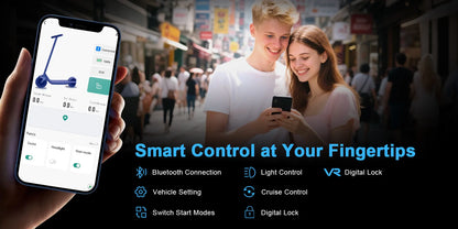 ATSANT LP10 Electric Scooter 500W Powerful Motor 42V10.5Ah 35KM/H 35KM Long Range 10Inch Tyre with APP Shock Absorbing EScooter.