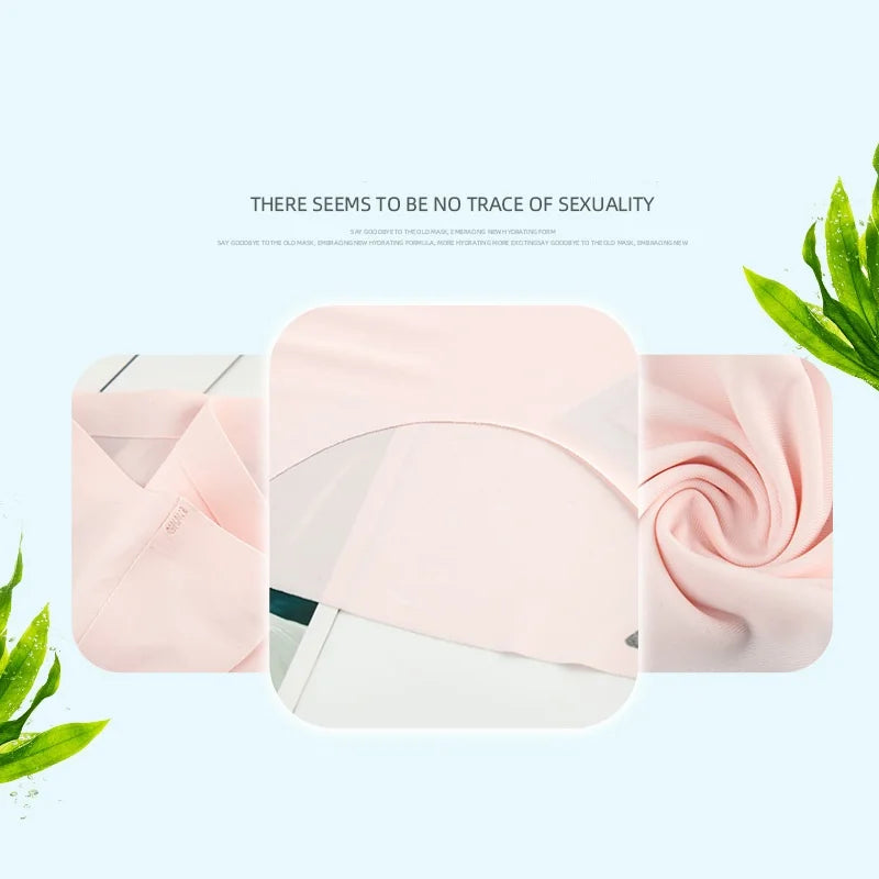 4PCS/Set Plus Size Women's Panties Solid Seamless Underwear Comfortable Breathable Ice Silk Sexy Lingerie Intimates Underpants.