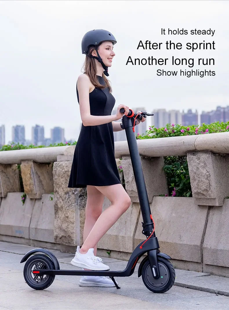 Alnsoor X7 City Electric Scooter 350W Motor 36V5AH Battery City Electric Scooter 10" Road Tire Electric Scooter.