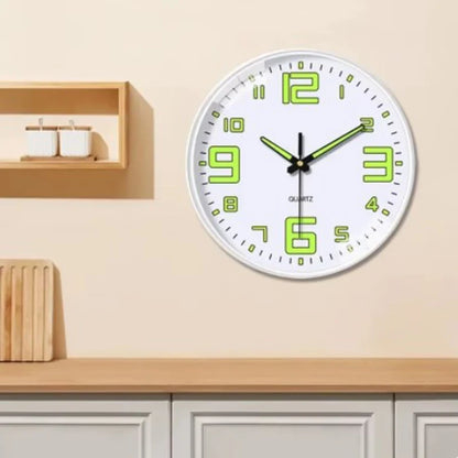 20,3 cm leuchtende Wanduhr, stummgeschaltete Uhr, einfache dekorative Uhr, kein Schlag, Wanduhr, Heimdekoration, Wohnzimmer, dekorative Uhr