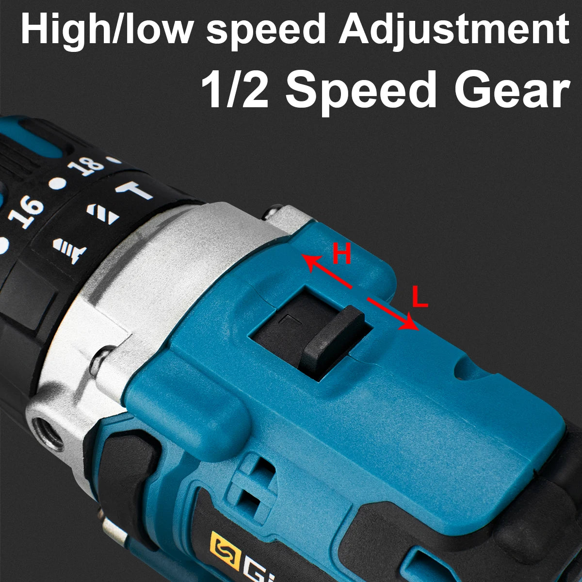 13 mm 480 N.M bürstenloser elektrischer Schlagbohrschrauber Akku-Bohrschrauber Elektroschrauber DIY-Treiber Elektrowerkzeug für Makita 18 V Akku-Pin