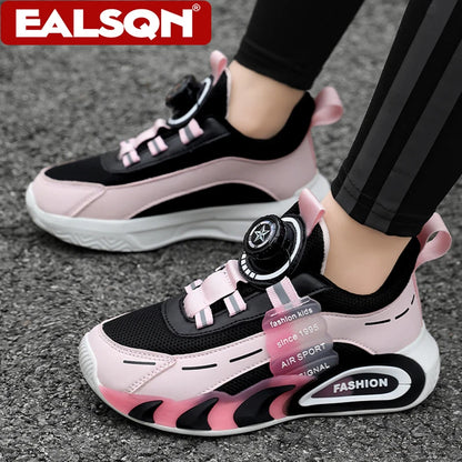 Pink Girl's Fashion Sneakers Anti Slip Comfortable Children Boy's Casual Walking Shoes Outdoor Sport Tennis.