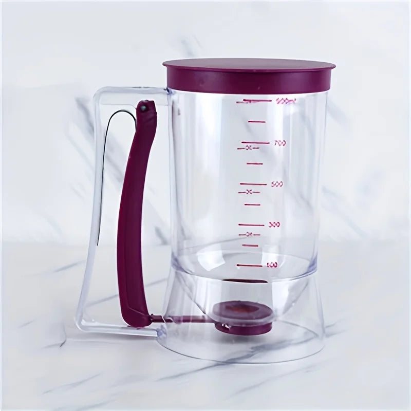 1 Pcs 900ml Batter Dispenser Hand-held Graduated Funnel Pastry Dough Dispensador For Pancake Cupcakes Cake.