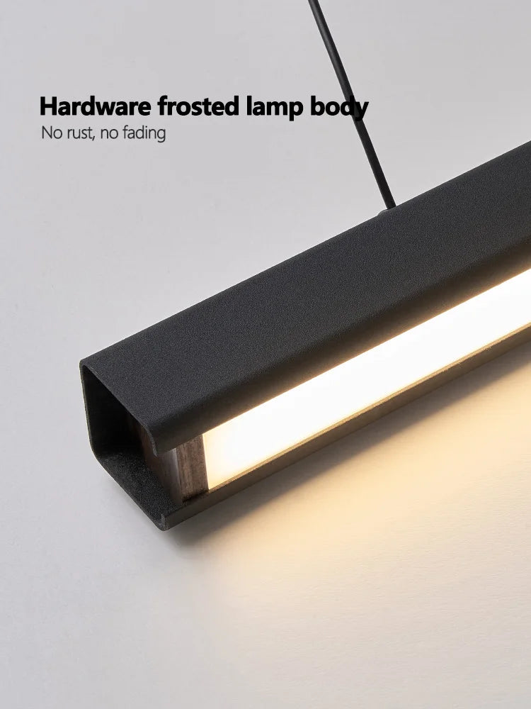 Esszimmerlampe Küchenleuchten Wort lange Restaurant Kronleuchter moderne minimalistische Bürolampen Nordic Bar Insel Kronleuchter.