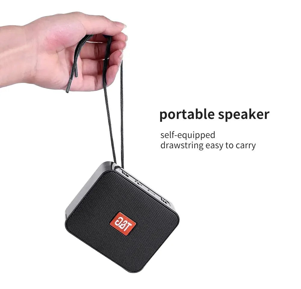 Bluetooth Speaker TG166 Portable Mini Wireless Soundbar Subwoofer Outdoor Indoor Loudspeaker Support TF Card FM Radio Waterproof.