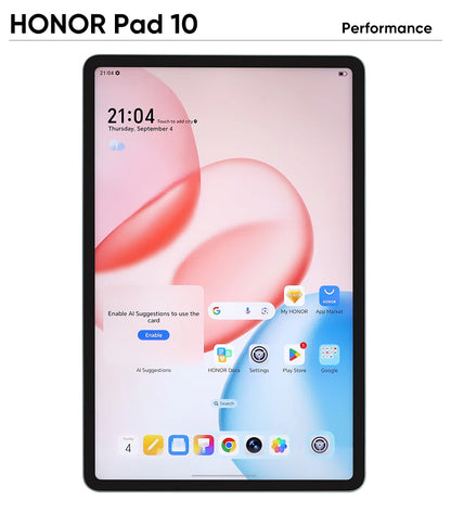 Original HONOR Pad 10 Tablet 2.5K 12.1'' Eye Comfort Display Snapdragon 7 Gen 3 Chipset 10100mAh Battery Painting Tablet.