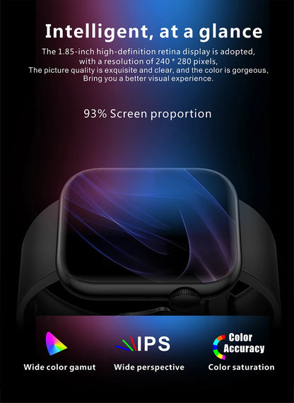 LIGE Smart Watch For Women Full Touch Screen Bluetooth Call Waterproof Watches Sport Fitness Tracker Smartwatch Lady Reloj Mujer.