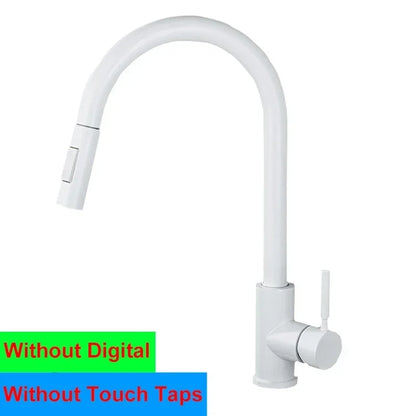Brushed Gold Digital Kitchen Faucet Shenducs 304 Stainless Steel Hot Cold Kitchen Sink Mixer Tap Sensor Touch on Kitchen Faucet