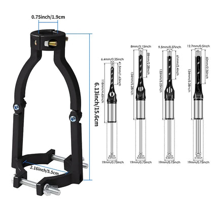 Quadratische Loch Bohrer Adapter Bohrer Befestigungs Halterung Professionelle Befestigung Joint Mortiser Bit für Holzbearbeitung Werkzeuge
