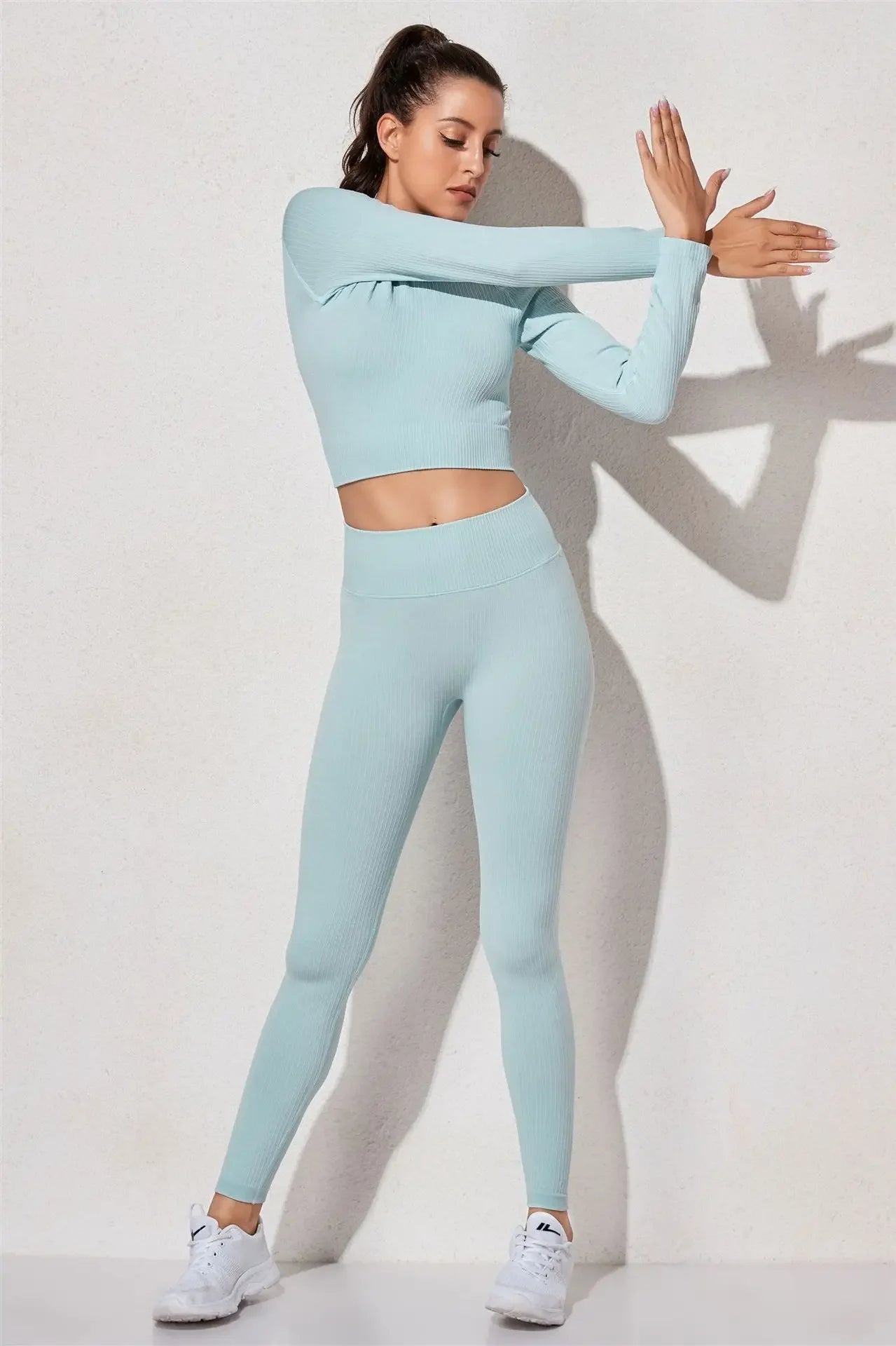 Women's Three-Piece Sportswear Set Yoga Fitness Leisure Sports Bra Pants Set Comfortable Breathable Gym Workout Outfit