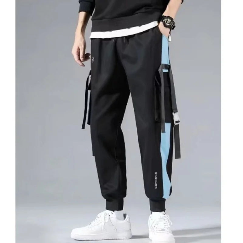 Men's new pants, men's Korean style trendy loose fitting student ins nine point chic casual workwear pants, trendy brand ankle b.