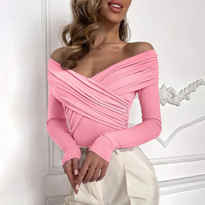 Women Spring Sexy Red Bodysuits Backless Solid Corset Slim Fashion Crossed Bodysuits Long Sleeves Casual Female Knitted Rompers.